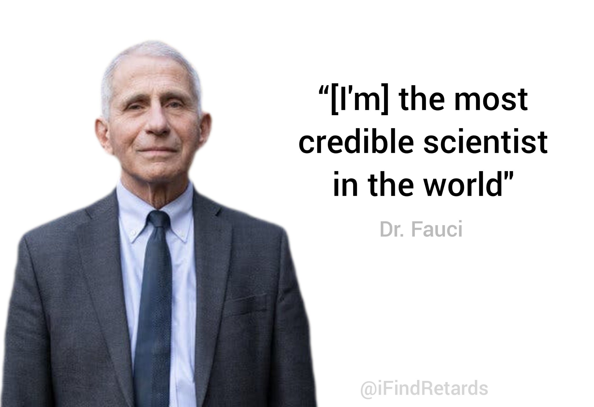 Image in @IfindRetards's post: Some amazingly retarded quotes coming of out Fauci's diary.
This takes the win. https://t.co/bZ0Ok…