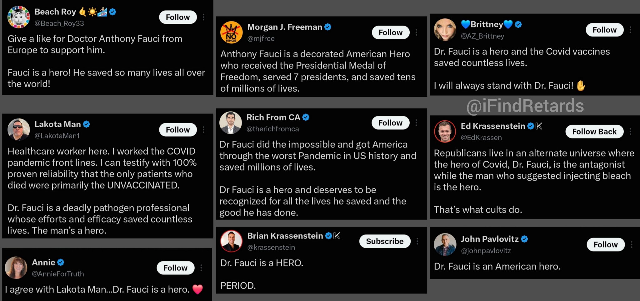 Image in @IfindRetards's post: You can't convince me this isn't coordinated paid promors. All these leftist influencers posting th…