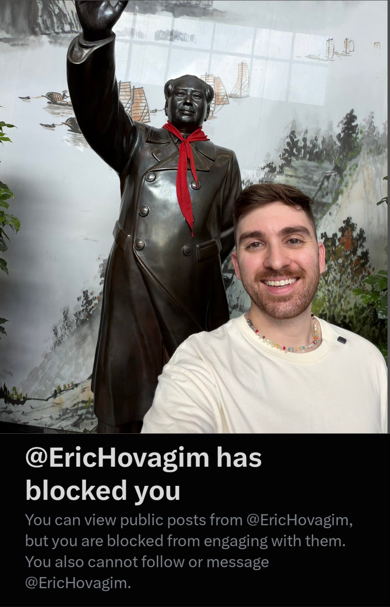 Image in @IfindRetards's post: This is the former Zohran Mamdani campaign videographer and slimy retard who called Elon “a valid m…