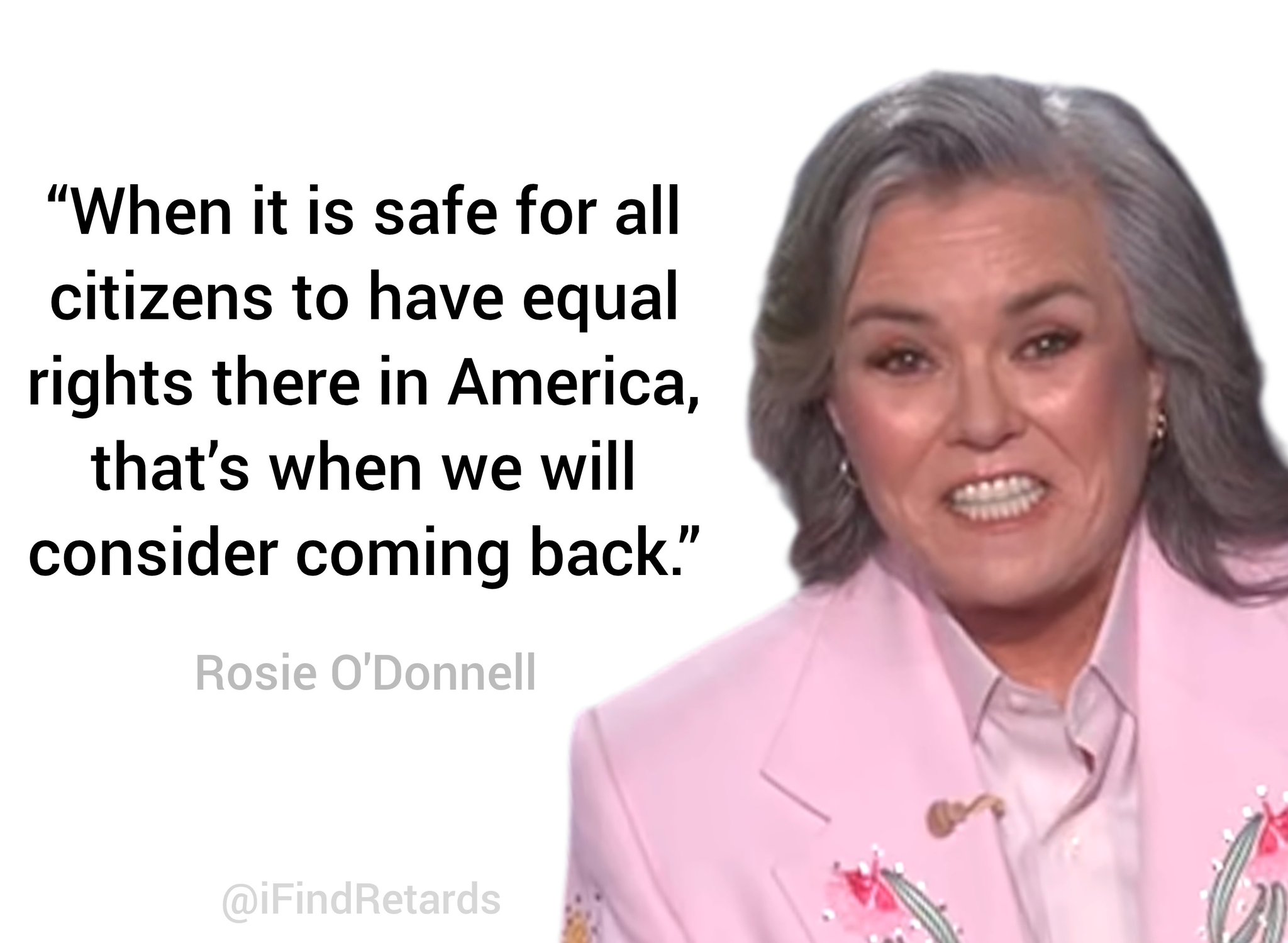 Image in @IfindRetards's post: Rosie missed her own daughters graduation because she didn't want to return to he USA. Now that mon…