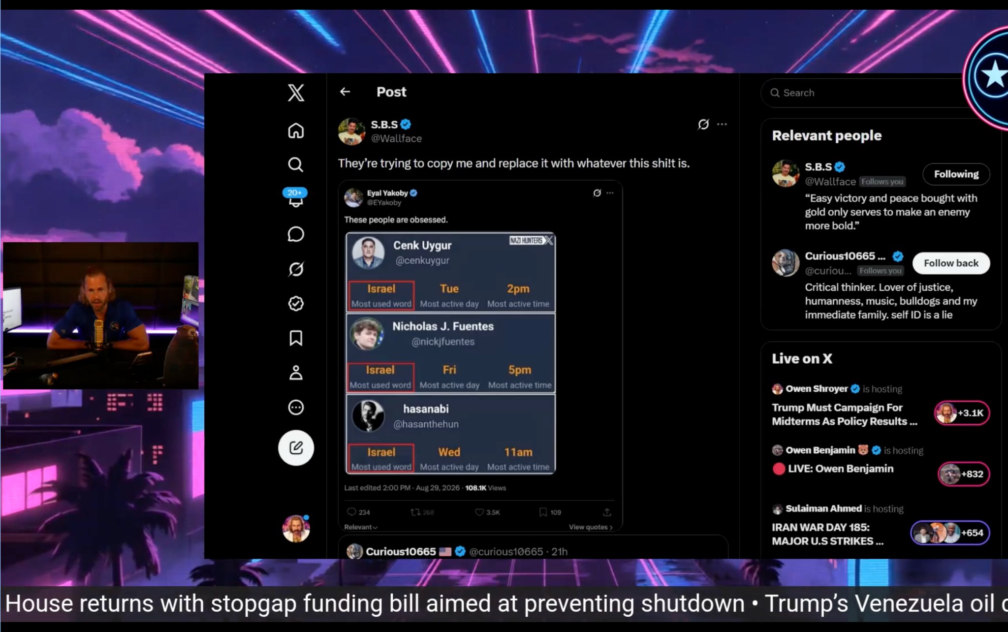 Image in @Wallface's post: Thank you bro! Means a lot @OwenShroyer1776 🙏 https://t.co/bK9L7tqdJG