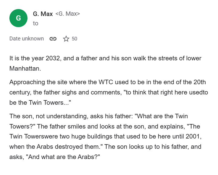 Image in @sneako's post: Ghislaine Maxwell poem written right after 9/11 found in the Epstein files fantasizing about Arab g…