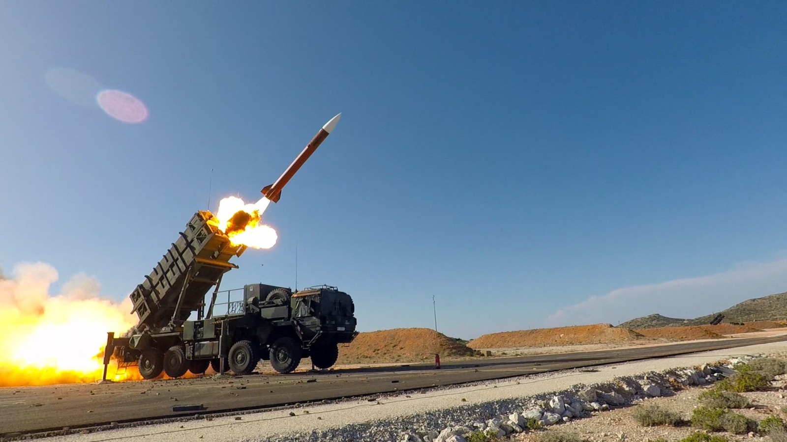 Image in @MarioNawfal's post: 🇺🇸🇮🇷🇺🇦 America is so short on Patriot missiles that Detroit is getting drafted into the war machine…