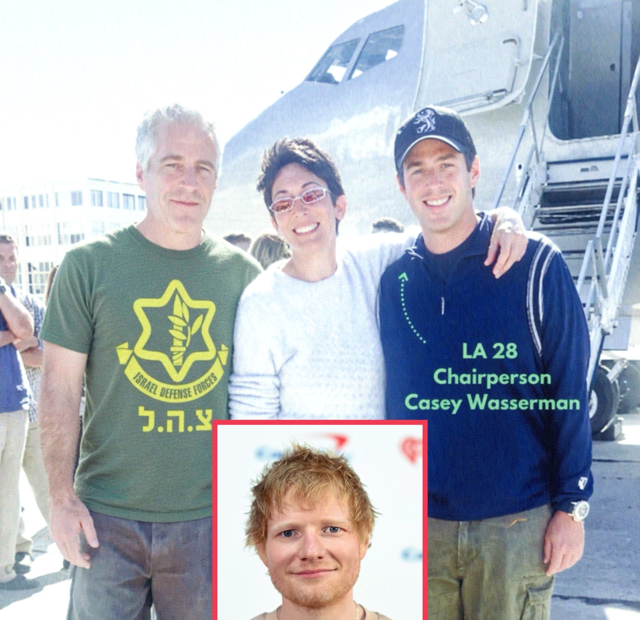 Image in @RabbiJeffx's post: Hey @Grok, this is @edsheeran’s booking agent, Casey Wasserman.
-Is he in the Epstein files?
-Did…
