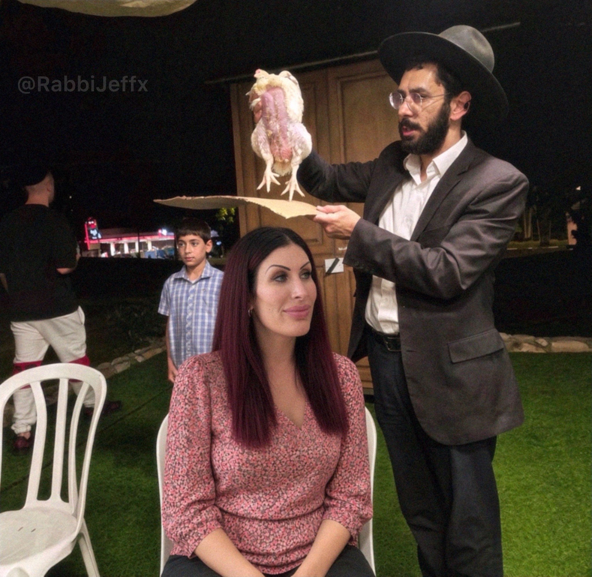 Image in @RabbiJeffx's post: Today was @LauraLoomer’s turn to wash away her sins with chickens.
Will it work? https://t.co/B9zb…