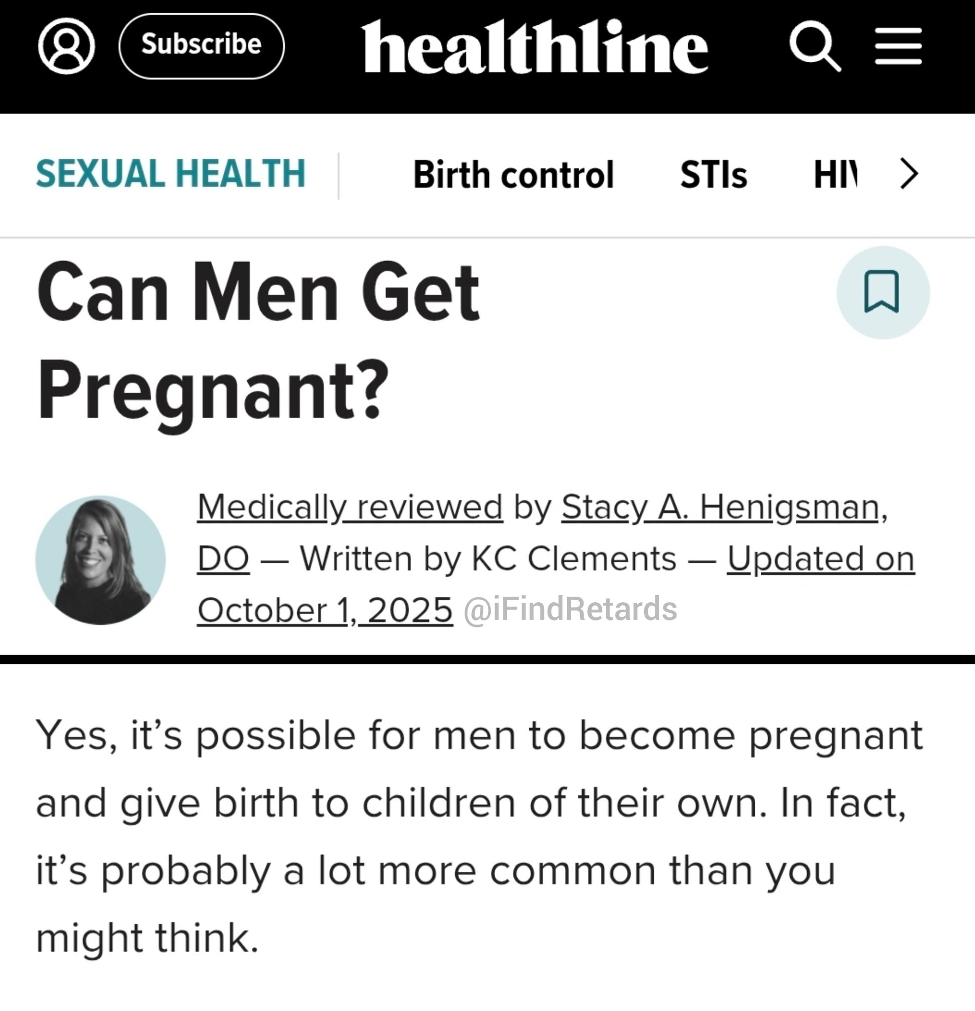 Image in @IfindRetards's post: One year on and I still haven't found a more retarded article. https://t.co/3l7IY9lUuk