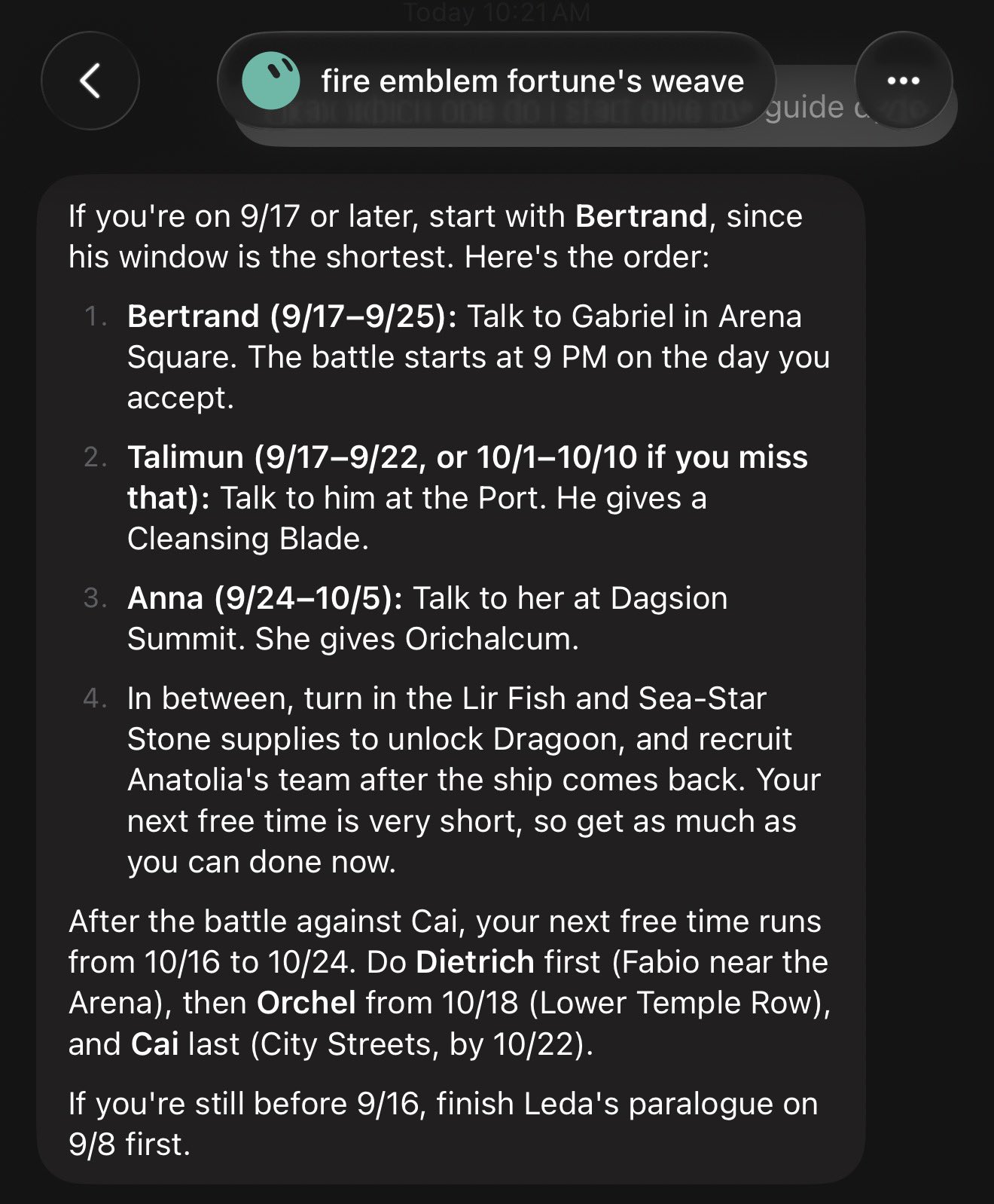 Image in @Wallface's post: @elonmusk @bot Using Grok bot for my Fire Emblem walkthrough. 👀 https://t.co/KYbrQL7x3J