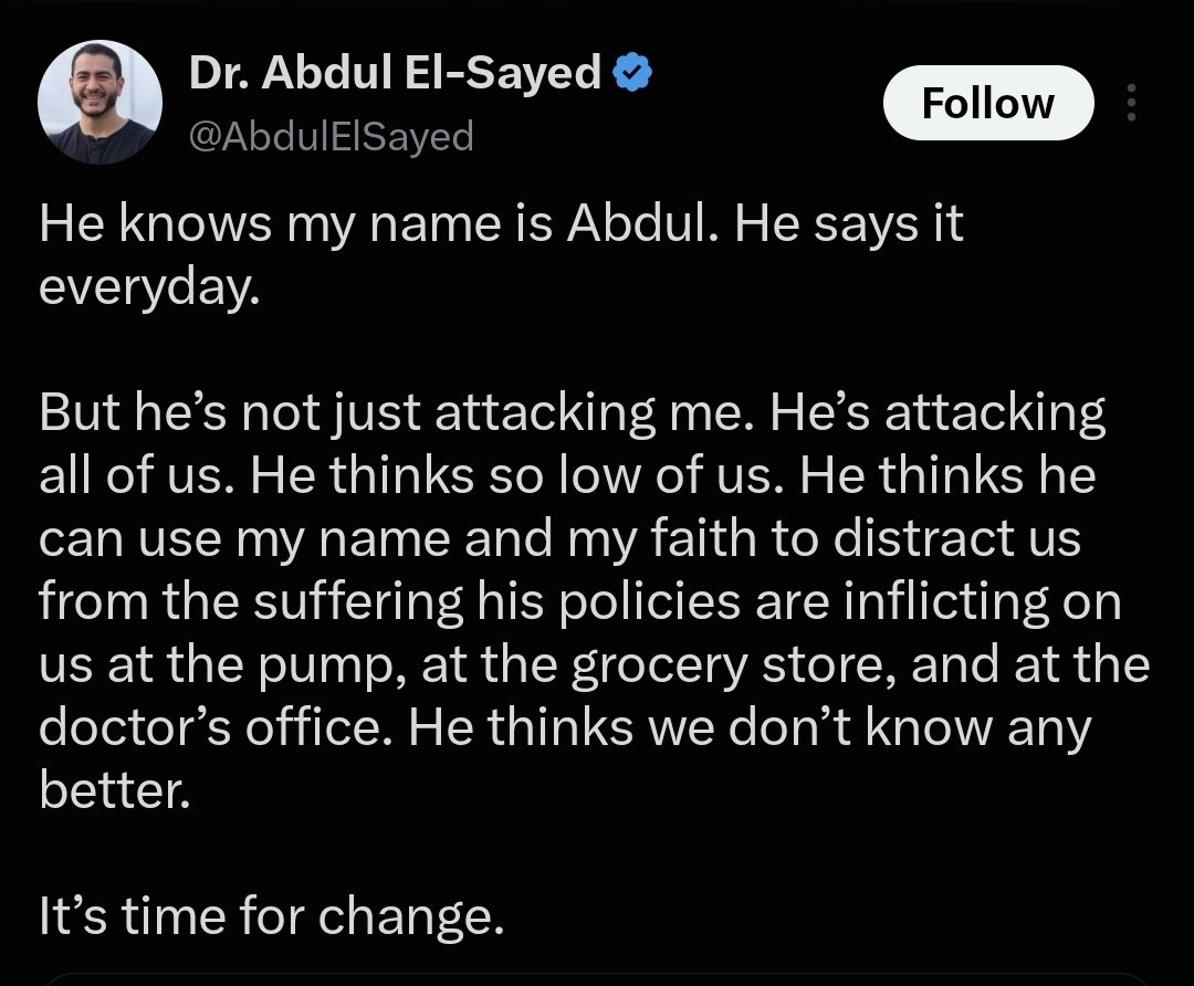 Image in @IfindRetards's post: Retard complaining that Trump called him Mohamed and not Abdul.
His name is literally Abdulrahman…