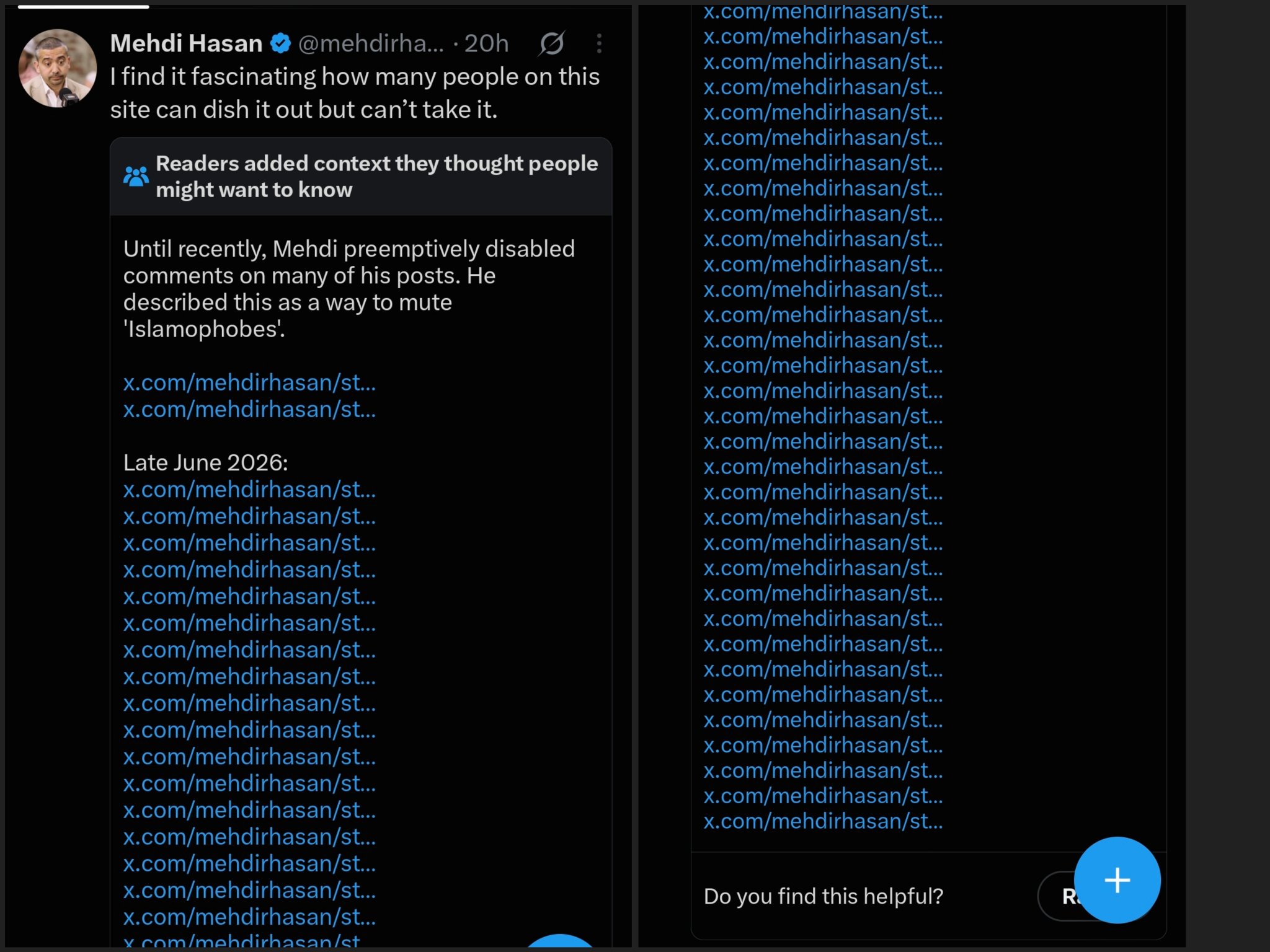 Image in @IfindRetards's post: Retard got community noted into oblivion https://t.co/JiClOywUOD