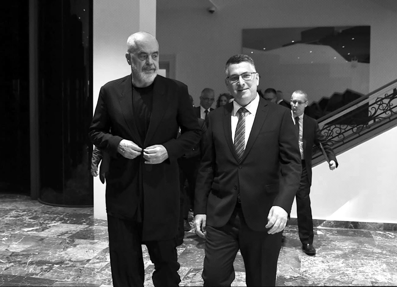 Image in @gidonsaar's post: I was pleased to meet today in Tirana with Prime Minister of Albania @ediramaal.
Prime Minister Ra…