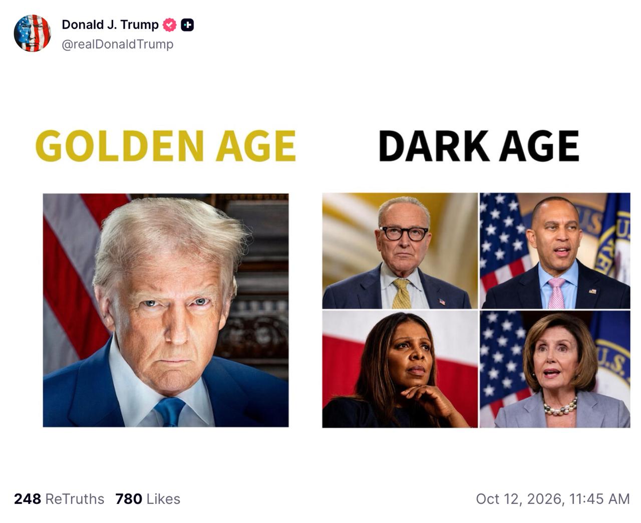 Image in @MarioNawfal's post: 🇺🇸 Not sure if he's talking about his 2 terms or his hair 😂
Writer: Lucas https://t.co/jWVz4mIlU4