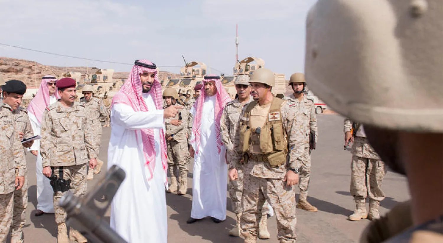 Image in @Yaser_V2030's reply: It is pathetic, Nawfal. The Crown Prince visited Saudi Arabia’s southern border several times while…