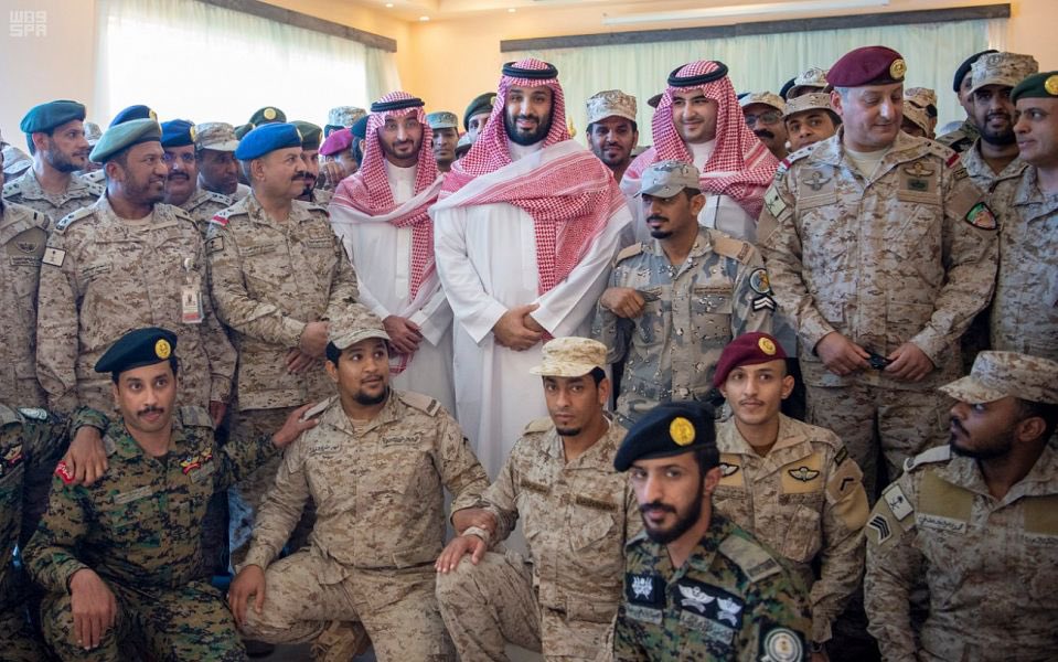 Image in @Yaser_V2030's reply: It is pathetic, Nawfal. The Crown Prince visited Saudi Arabia’s southern border several times while…