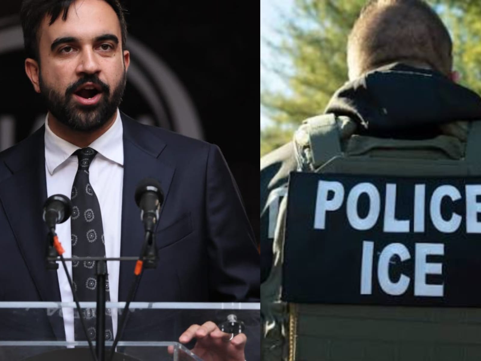 Image in @MarioNawfal's post: 🇺🇸 Mamdani accused ICE of acting like a LAWLESS FORCE after an agent opened fire on a man in Manhat…