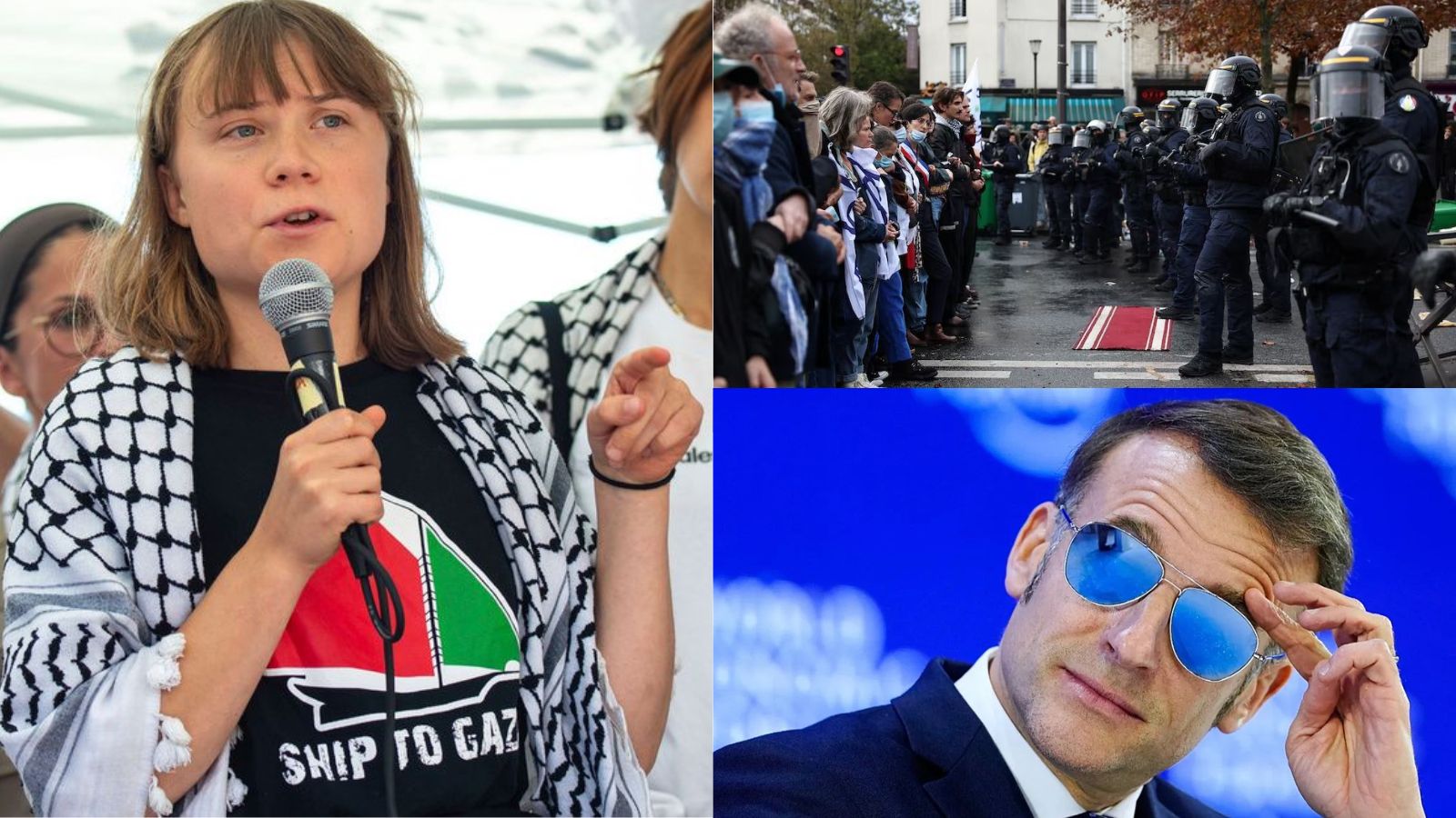 Image in @MarioNawfal's post: 🚨🇫🇷🇸🇪 OH BOY! Get ready for things to change in France after Greta Thunberg joined French students …