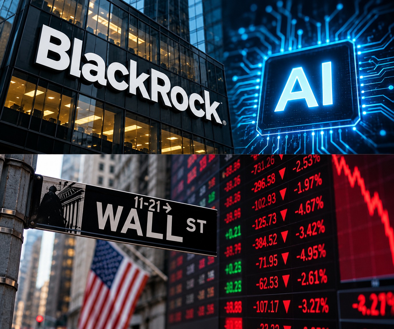 Image in @MarioNawfal's post: 🇺🇸 BlackRock just DOWNGRADED its outlook on U.S. stocks, and AI is a major reason why...
The world…