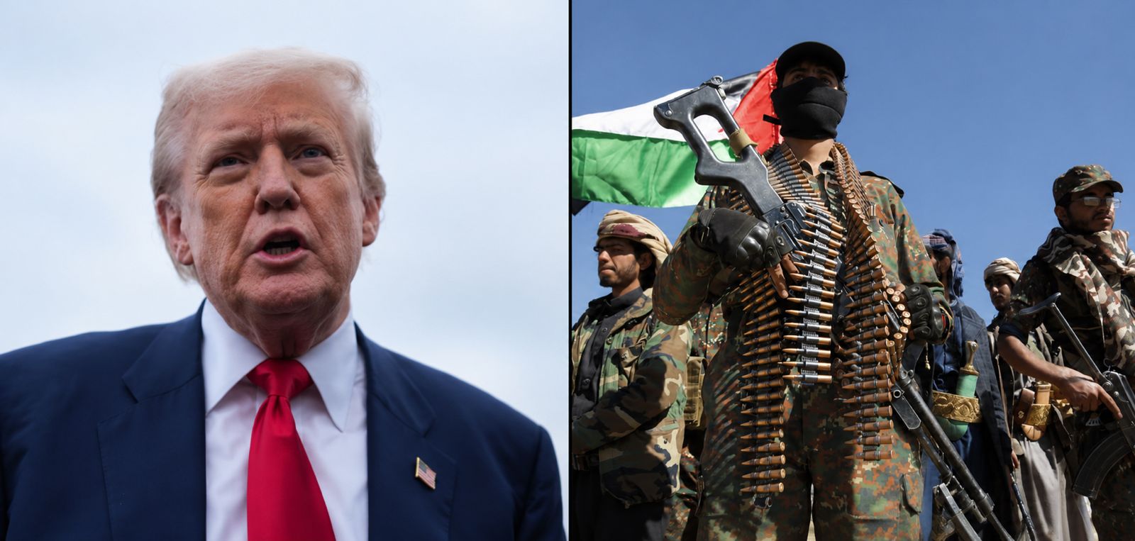 Image in @MarioNawfal's post: 🇾🇪🇺🇸🇸🇦 The Houthis say the U.S. will pay if it joins Saudi Arabia’s war.
Trump said over the weeke…