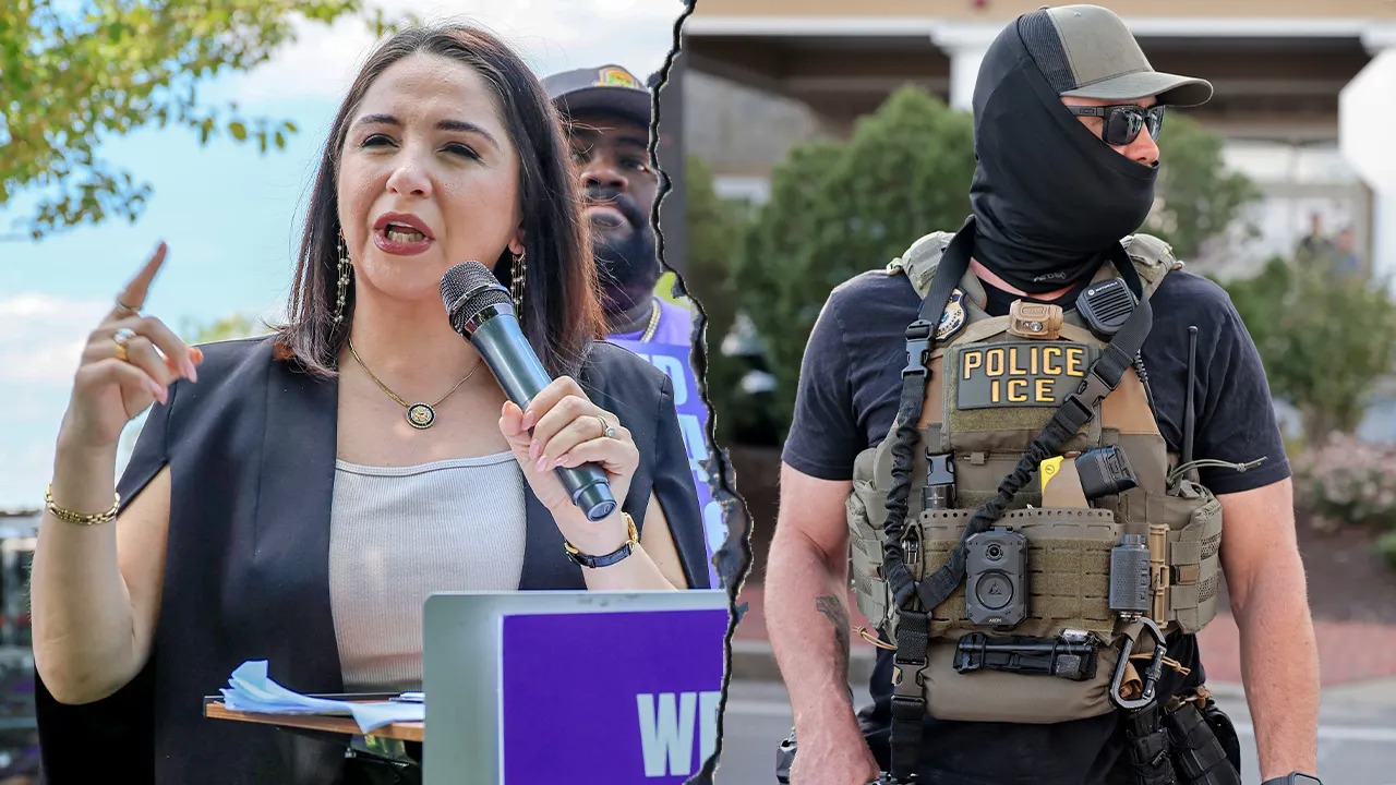 Image in @MarioNawfal's post: 🇺🇸 The Squad Democrat group in Congress introduces a bill to ABOLISH ICE, Border Patrol, and the en…