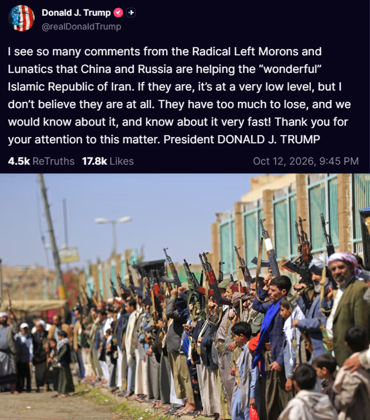 Image in @MarioNawfal's post: 🚨🇾🇪🇨🇳 The Houthis are building Iran’s best missile themselves... with parts shipped from CHINA
Con…