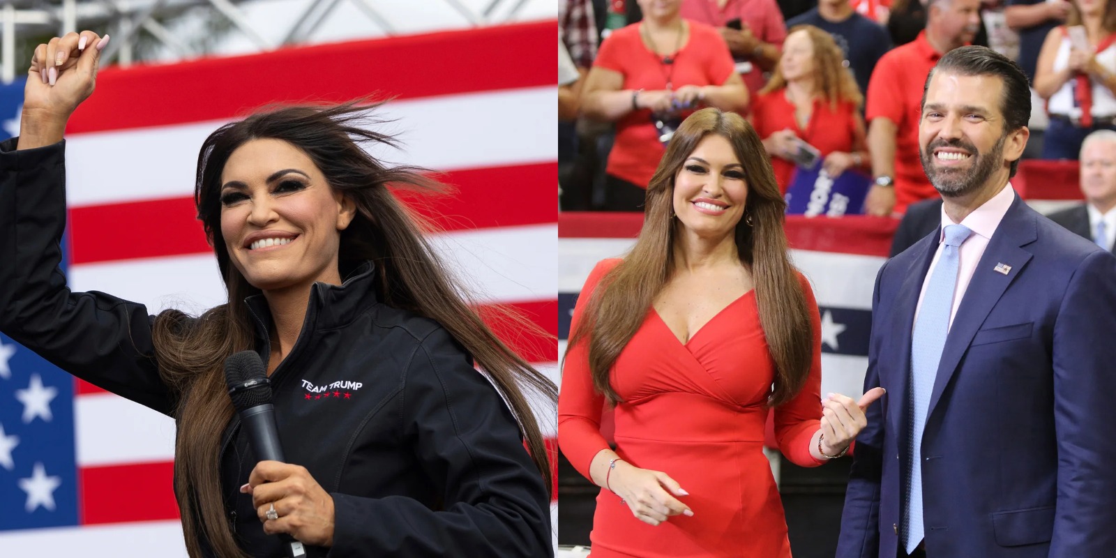 Image in @MarioNawfal's post: 🚨🇺🇲🇬🇷 HOLY SH*T: Kimberly Guilfoyle allegedly has a “BURN BOOK” and Trump insiders are PANICKING.
…