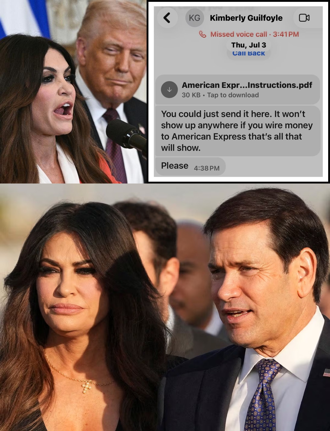 Image in @MarioNawfal's post: 🇺🇲🇬🇷 Trump’s political guillotine has a new victim, and she handed him the blade...
Among the accu…