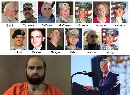 Image in @MarioNawfal's post: 🚨🇺🇸 The livestream execution of the Fort Hood shooter may be SCRAPPED, because Trump didn't realize…