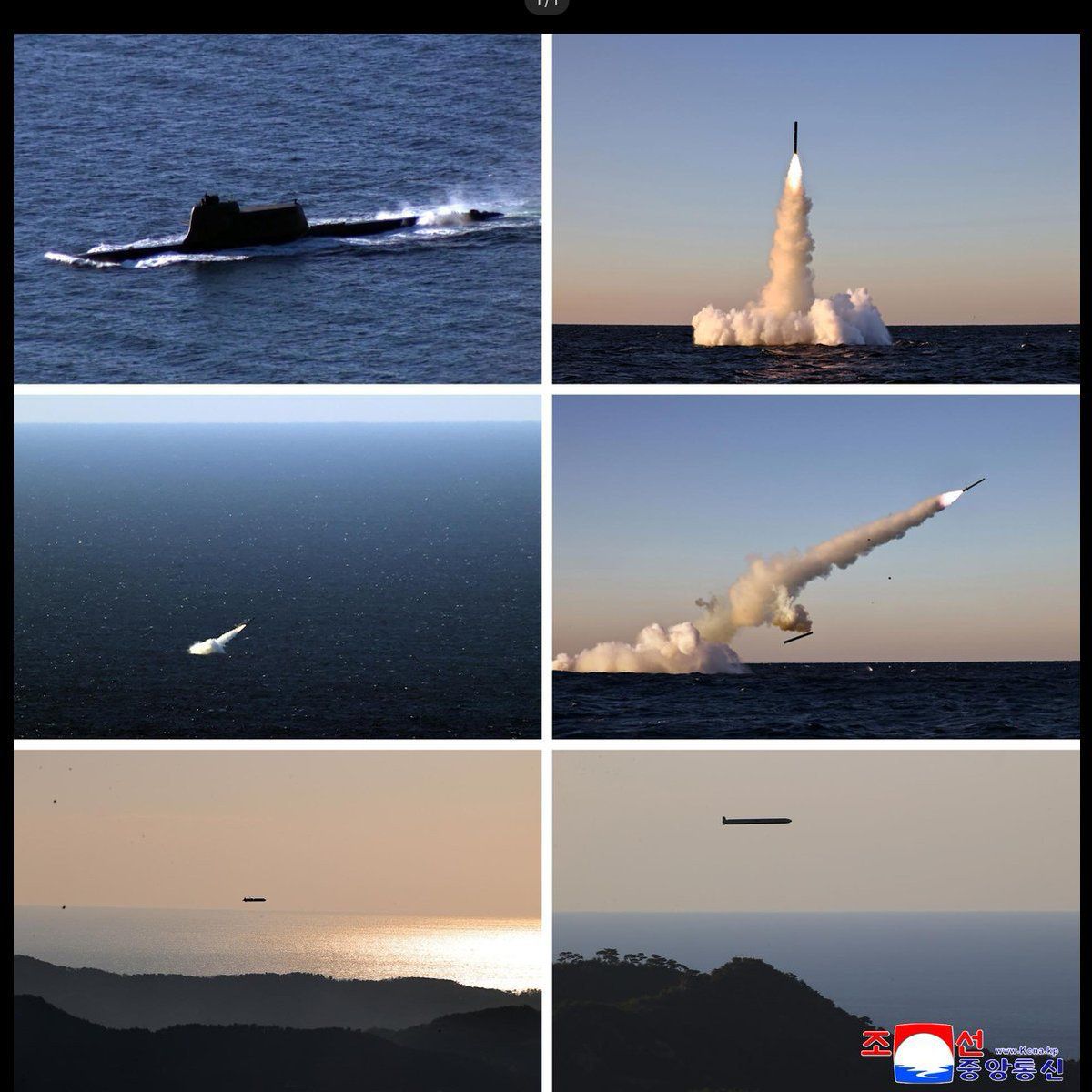 Image in @MarioNawfal's post: 🇰🇵 NORTH KOREA FIRES TWO TYPES OF MISSILES FROM A SUBMARINE 👀
State media says the strategic crui…