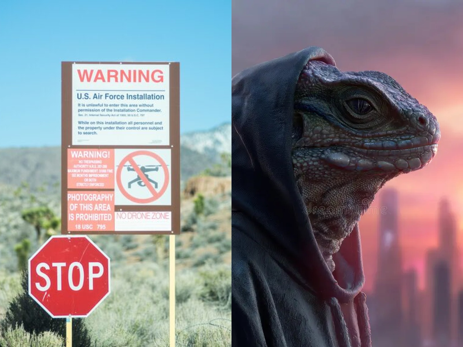 Image in @MarioNawfal's post: 🇺🇸 A former U.S. Army sniper claims AMERICAN SPECIAL FORCES FOUGHT REPTILIAN BEINGS In a secret und…