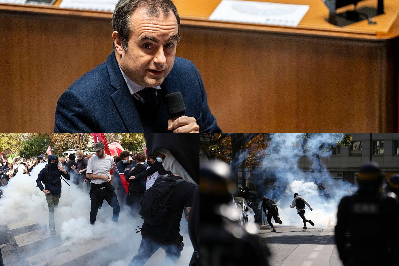 Image in @MarioNawfal's post: 🇫🇷 France's PM Sébastien Lecornu has a lot to say about the student protests turning violent.
He s…