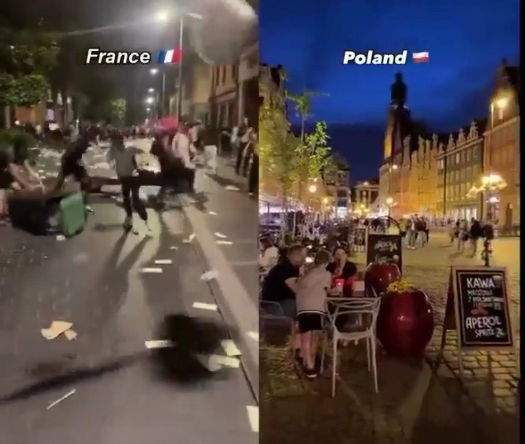 Image in @ADoL7382827's reply: @MarioNawfal Here's the difference. 🇫🇷🇵🇱 https://t.co/w3a0MIPxes