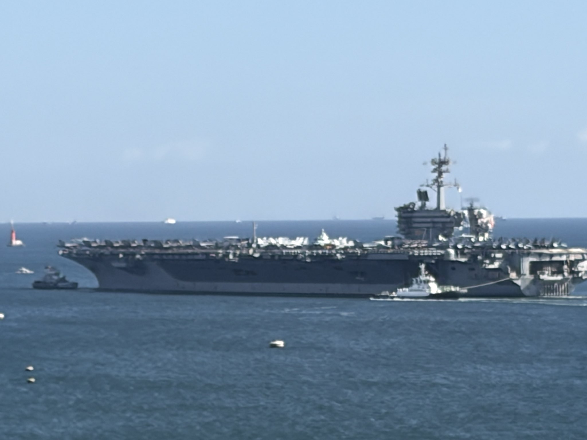 Image in @MarioNawfal's post: 🇺🇸🇮🇷 ANOTHER U.S. AIRCRAFT CARRIER is heading toward the Middle East as tensions with Iran remain d…