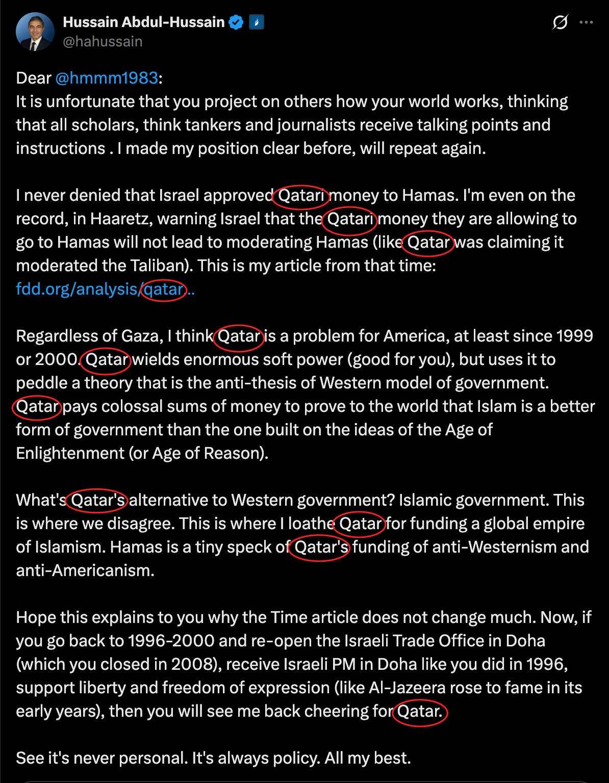 Image in @Wallface's post: LMAO, Bro managed to do it 11 times in one post. 😂