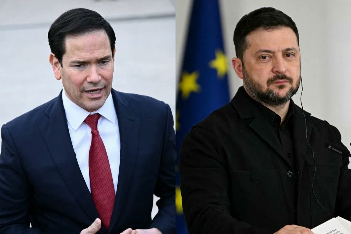 Image in @MarioNawfal's post: 🇺🇸🇺🇦 The Trump admin is trying to DE-ESCALATE its growing confrontation with Ukraine...
Sec. Rubio…