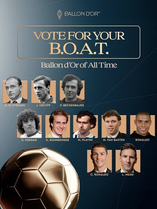 Image in @MarioNawfal's post: ⚽ Football's ultimate GOAT debate just became official.
10 legends have been nominated for the All…