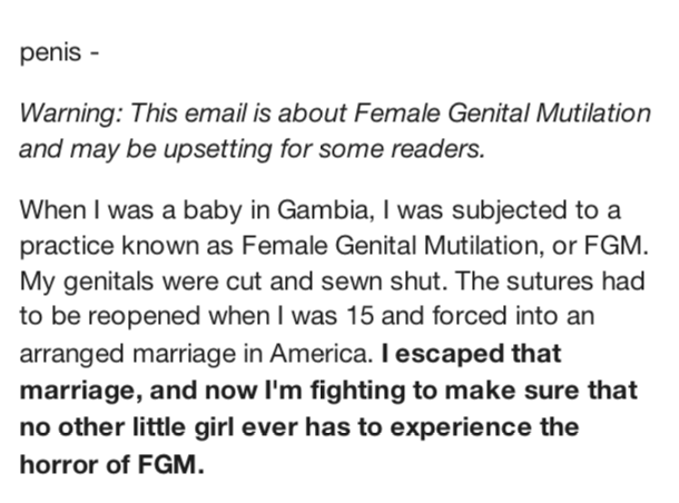Image in @sneako's post: I forgot that I signed up for a petition sight with the name "penis" so this email was very confusi…