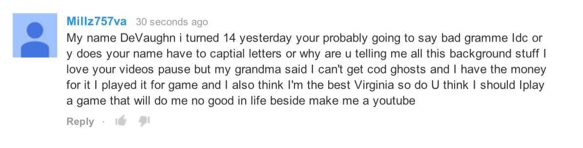 Image in @sneako's post: Of course this is on a video saying our generation isn't doomed... http://t.co/8yIYrSjRtg