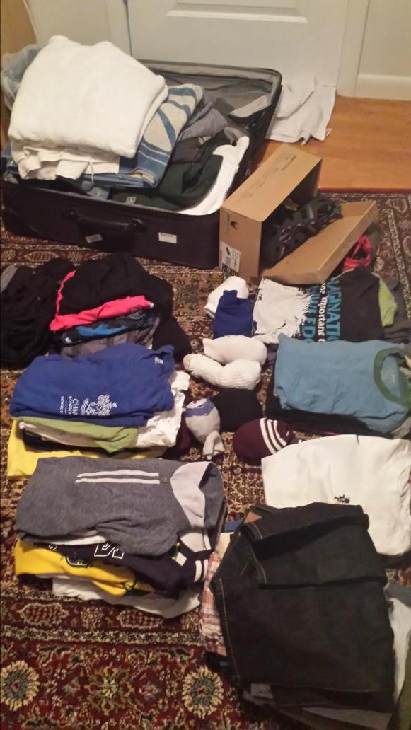 Image in @sneako's post: Packing literally all of my clothes for school this is incredibly sad http://t.co/DKa0RToV67