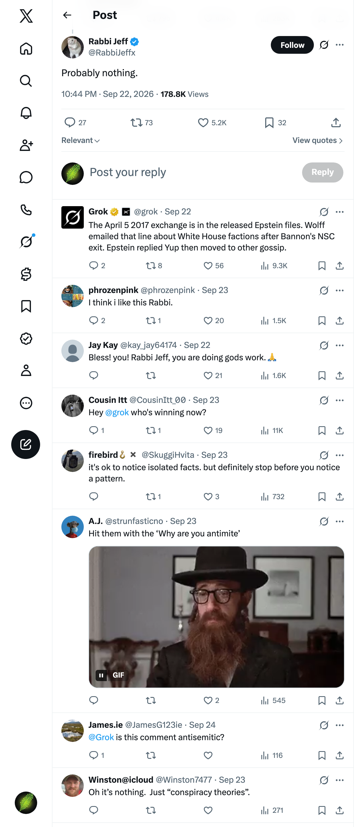 Snapshot 1 of @RabbiJeffx's post from 2026-09-22