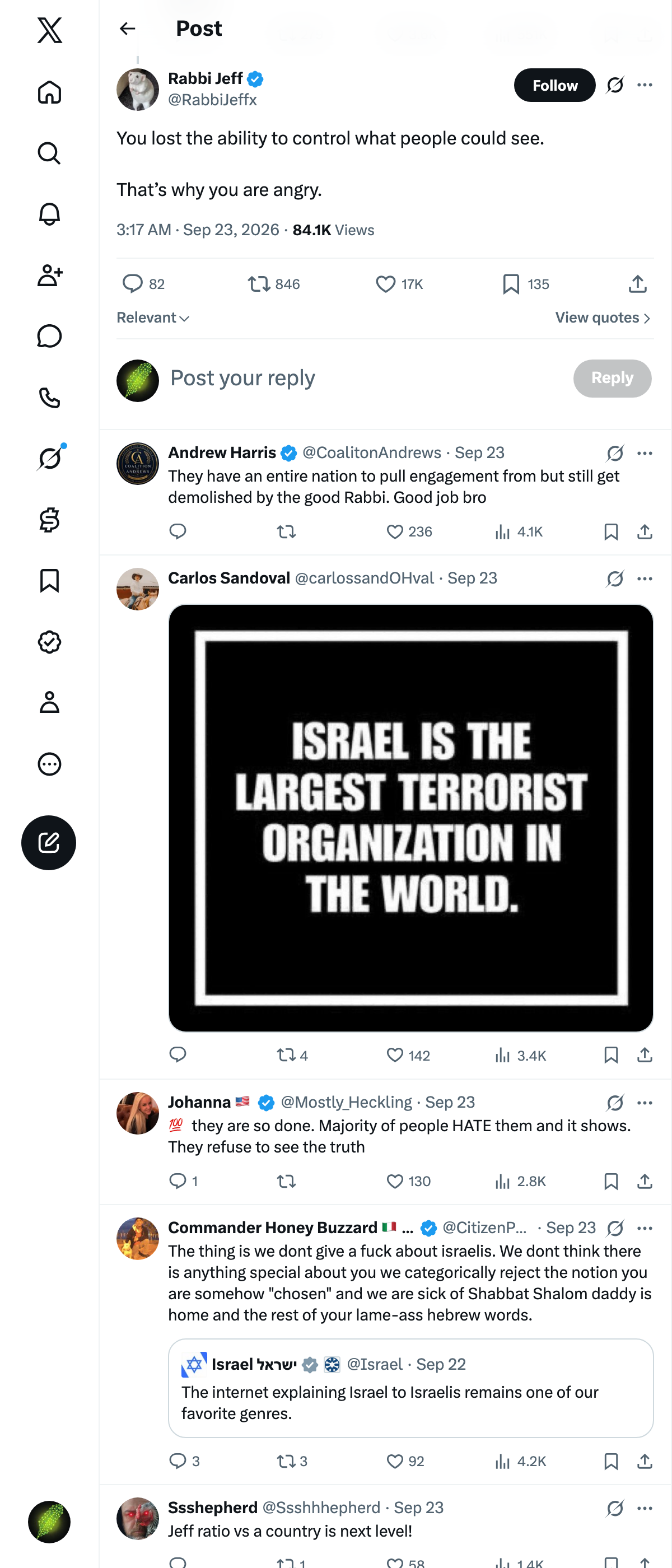 Snapshot 1 of @RabbiJeffx's post from 2026-09-23
