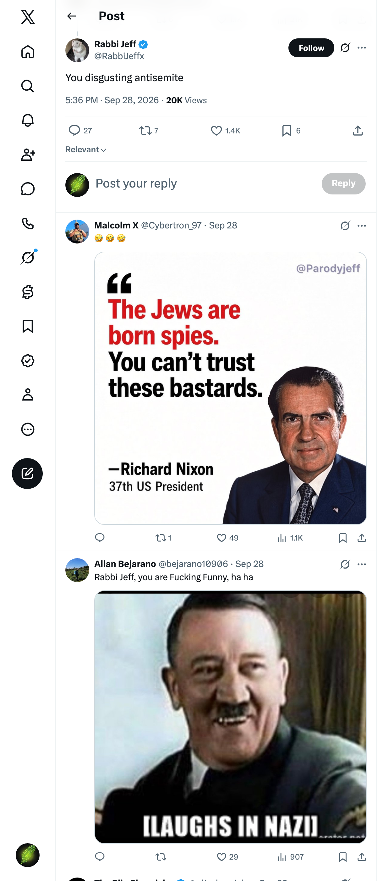 Snapshot 1 of @RabbiJeffx's post from 2026-09-28