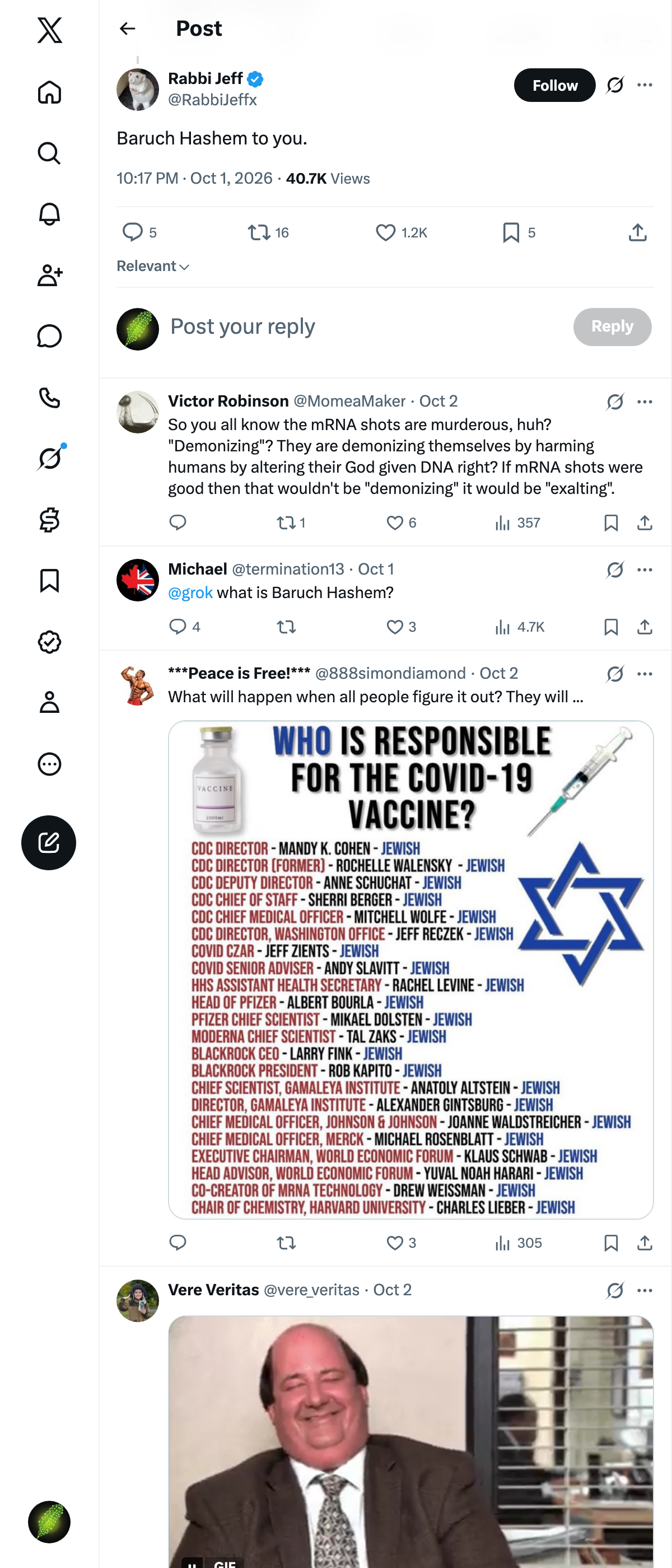 Snapshot 1 of @RabbiJeffx's post from 2026-10-01