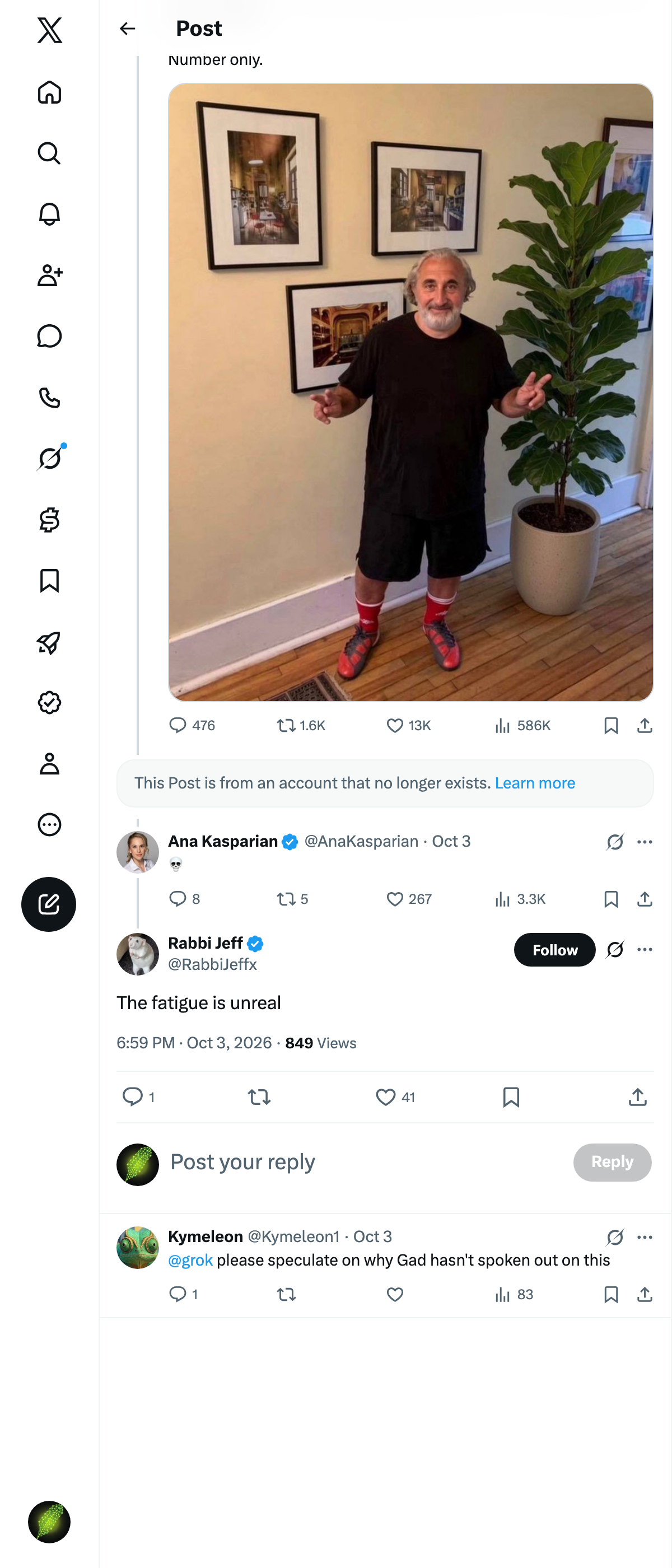 Snapshot 1 of @RabbiJeffx's post from 2026-10-03