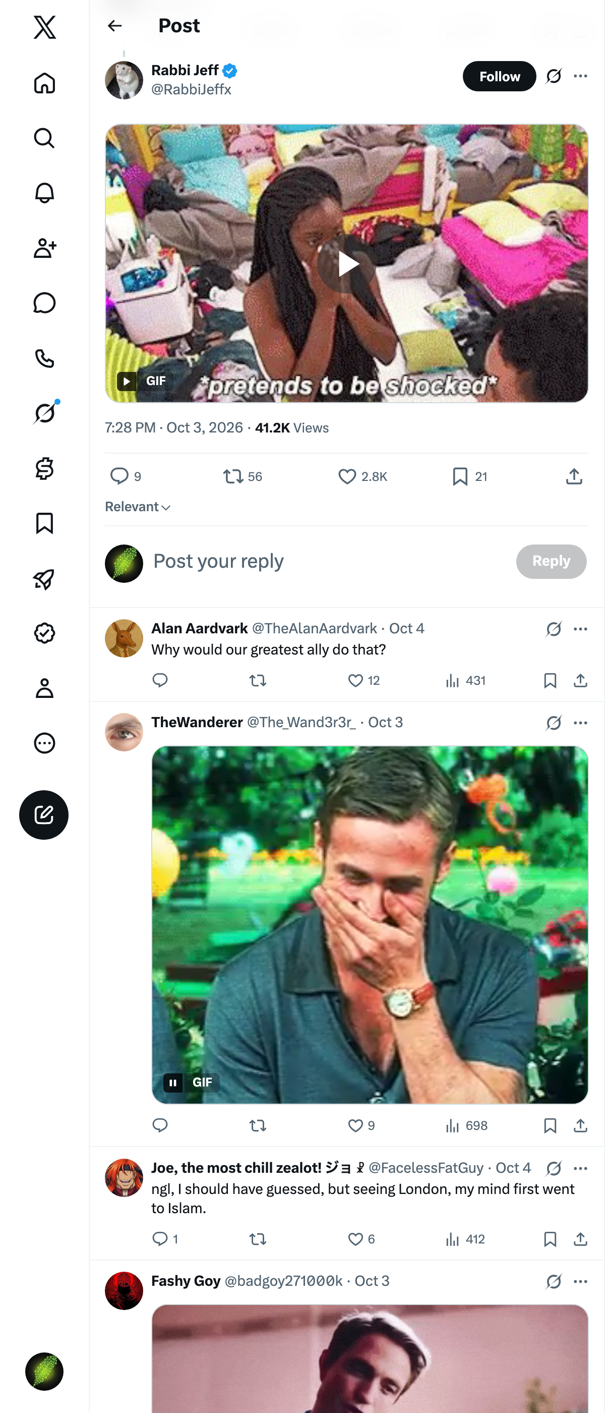 Snapshot 1 of @RabbiJeffx's post from 2026-10-03