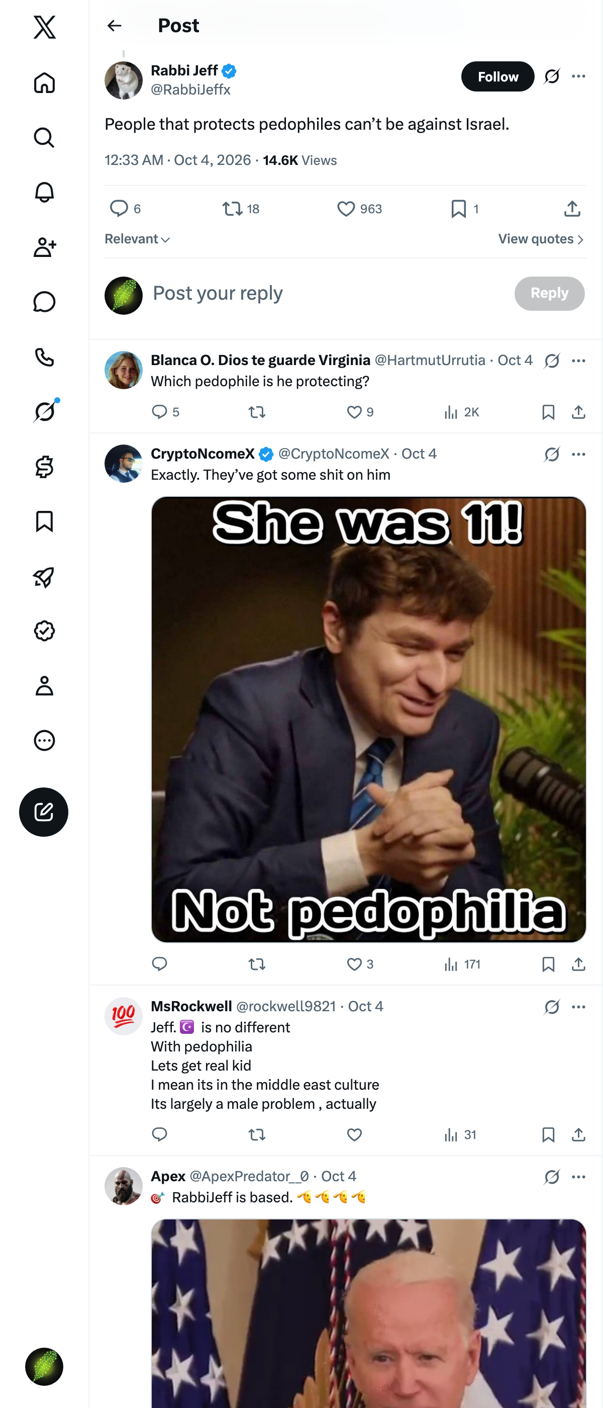 Snapshot 1 of @RabbiJeffx's post from 2026-10-03