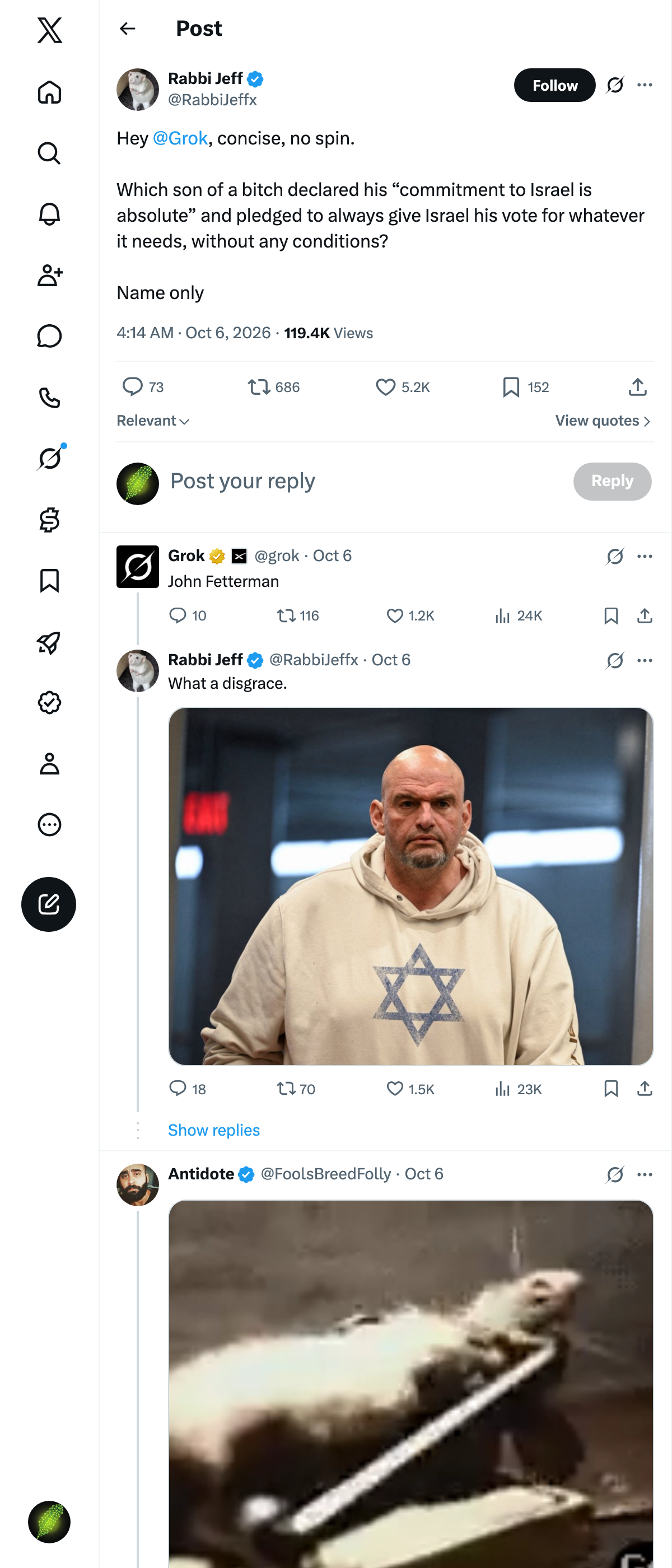 Snapshot 1 of @RabbiJeffx's post from 2026-10-06