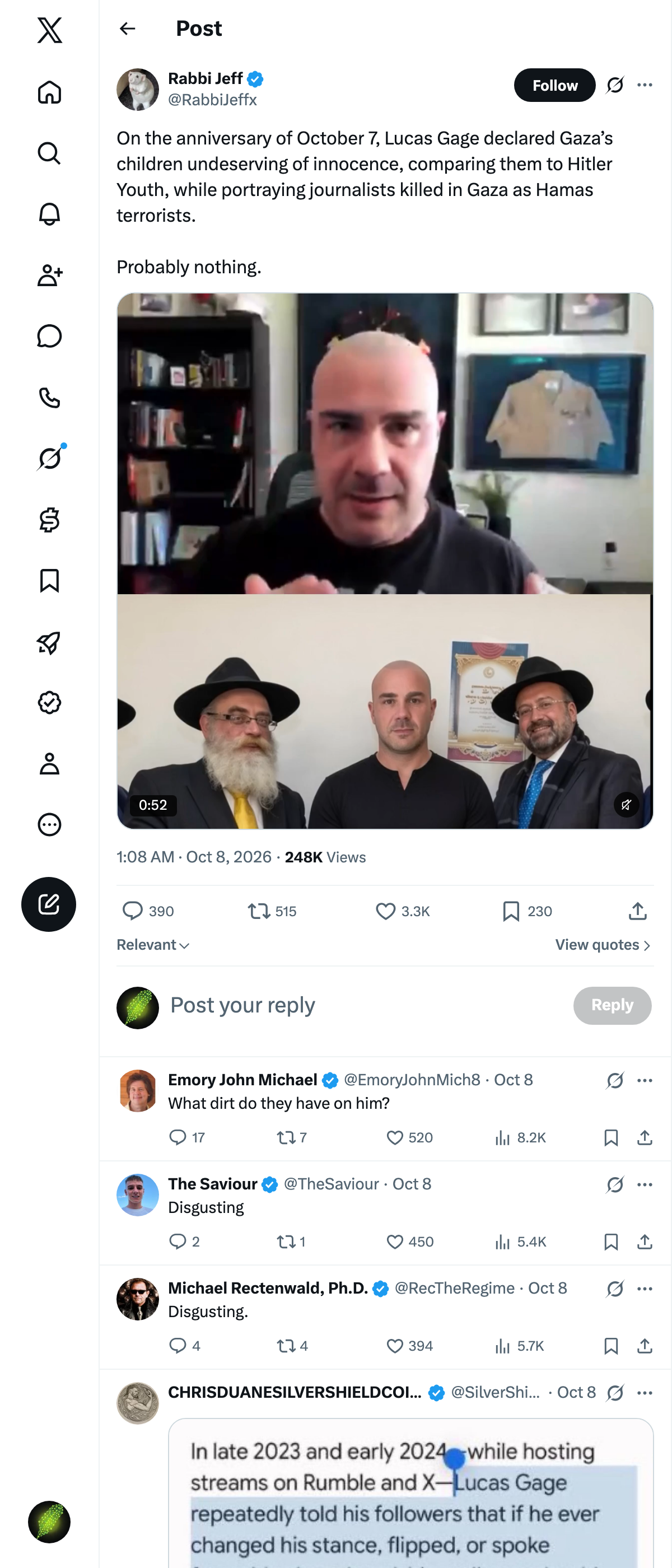 Snapshot 1 of @RabbiJeffx's post from 2026-10-07