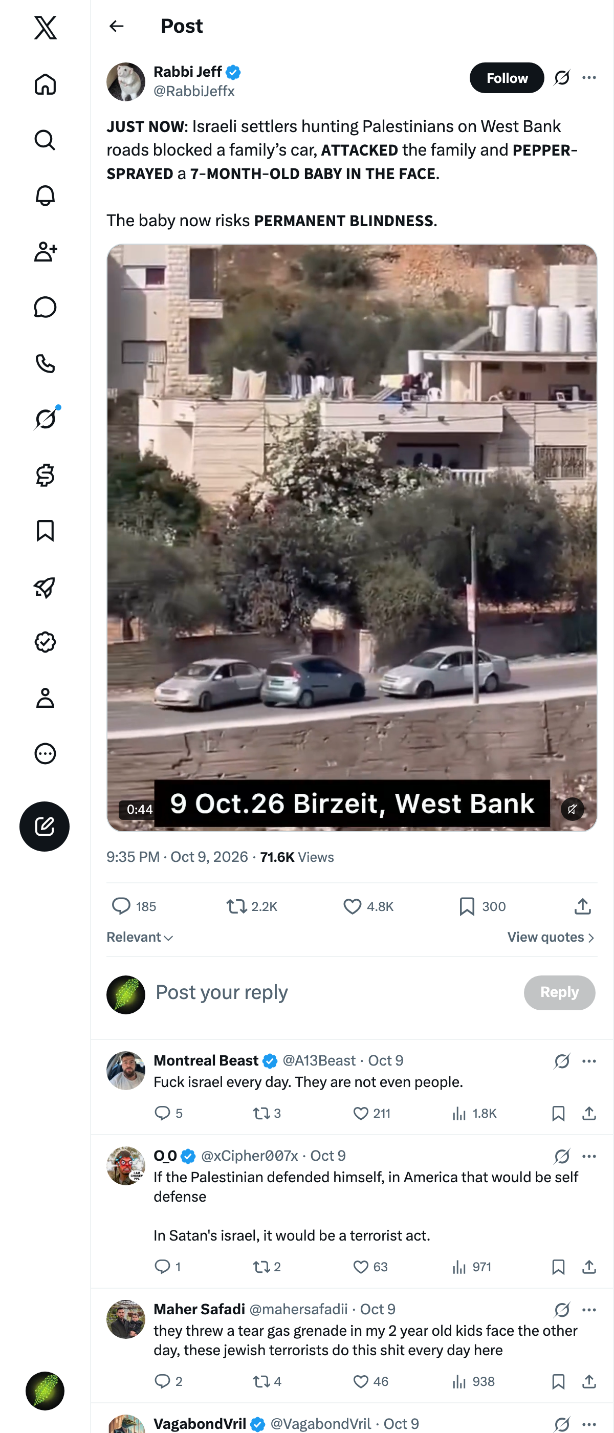 Snapshot 1 of @RabbiJeffx's post from 2026-10-09