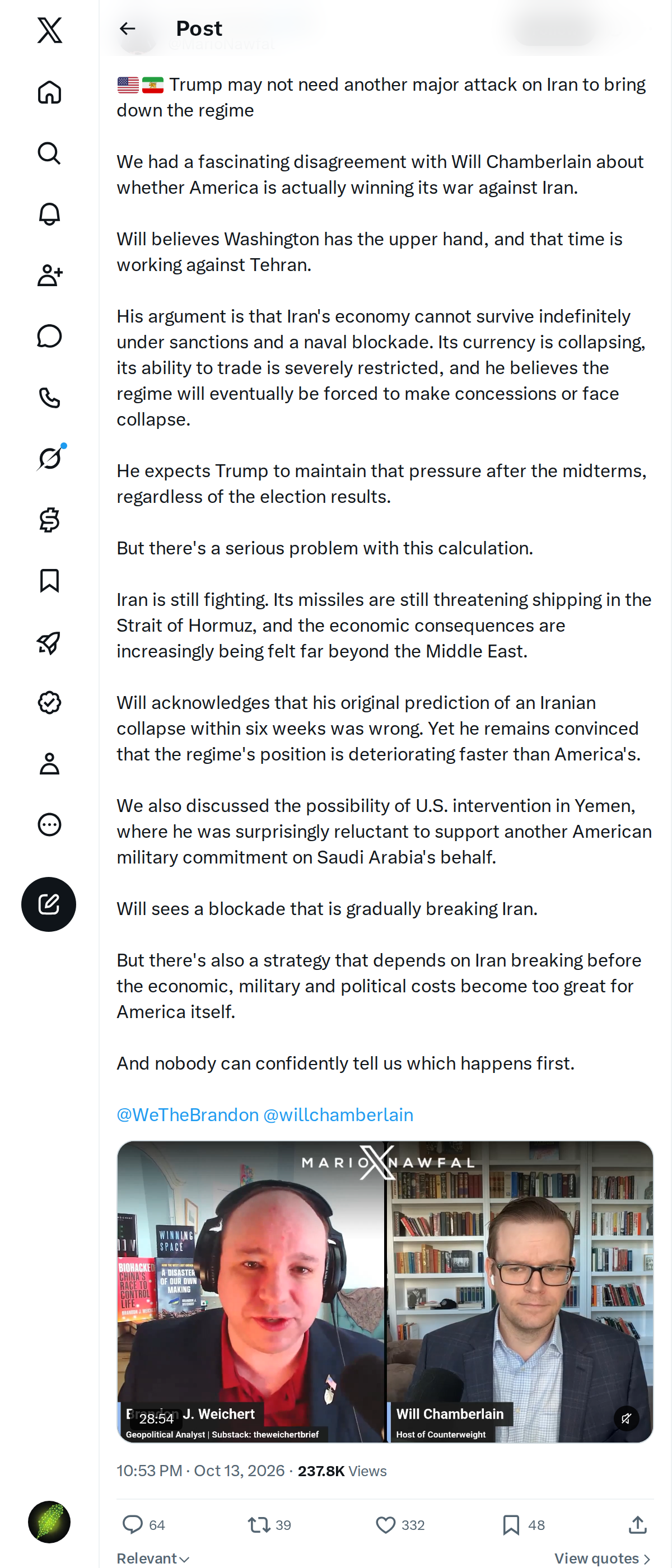 Snapshot 2 of @MarioNawfal's post from 2026-10-13