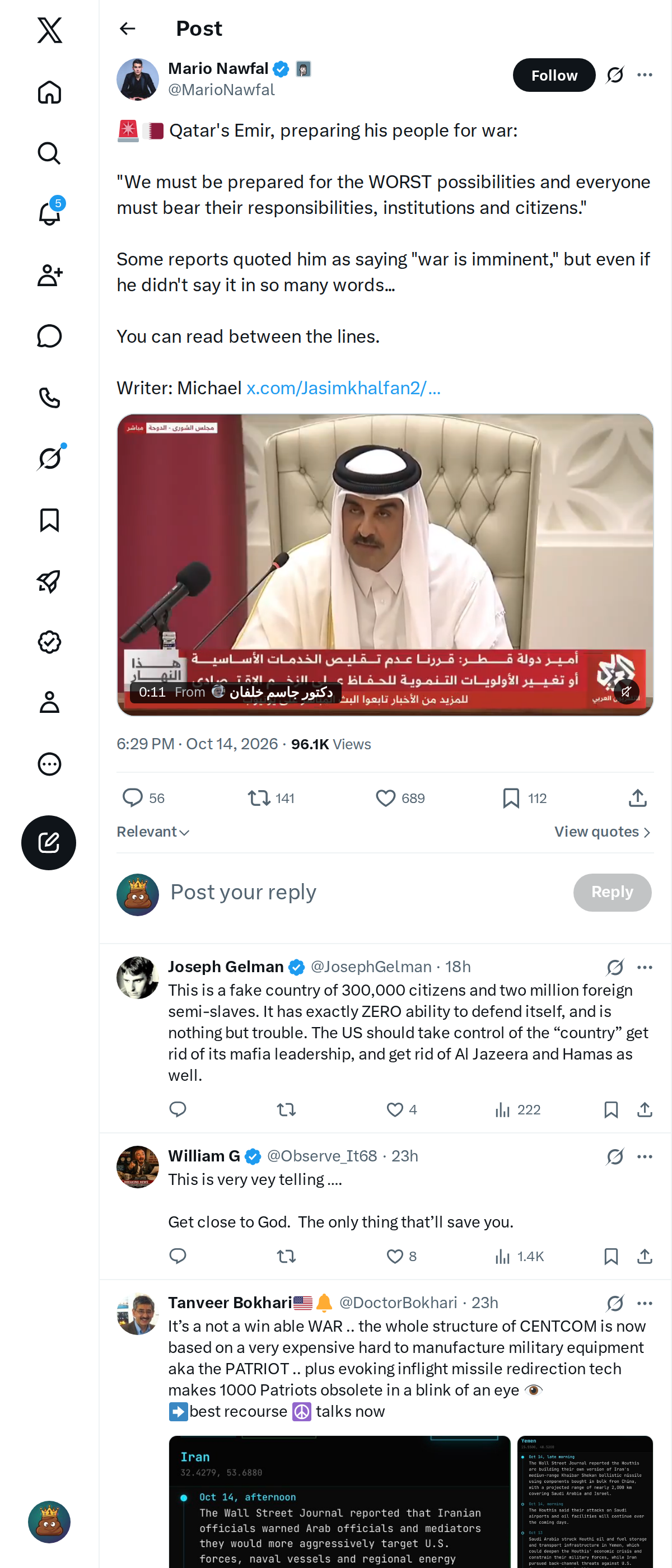 Snapshot 2 of @MarioNawfal's post from 2026-10-14