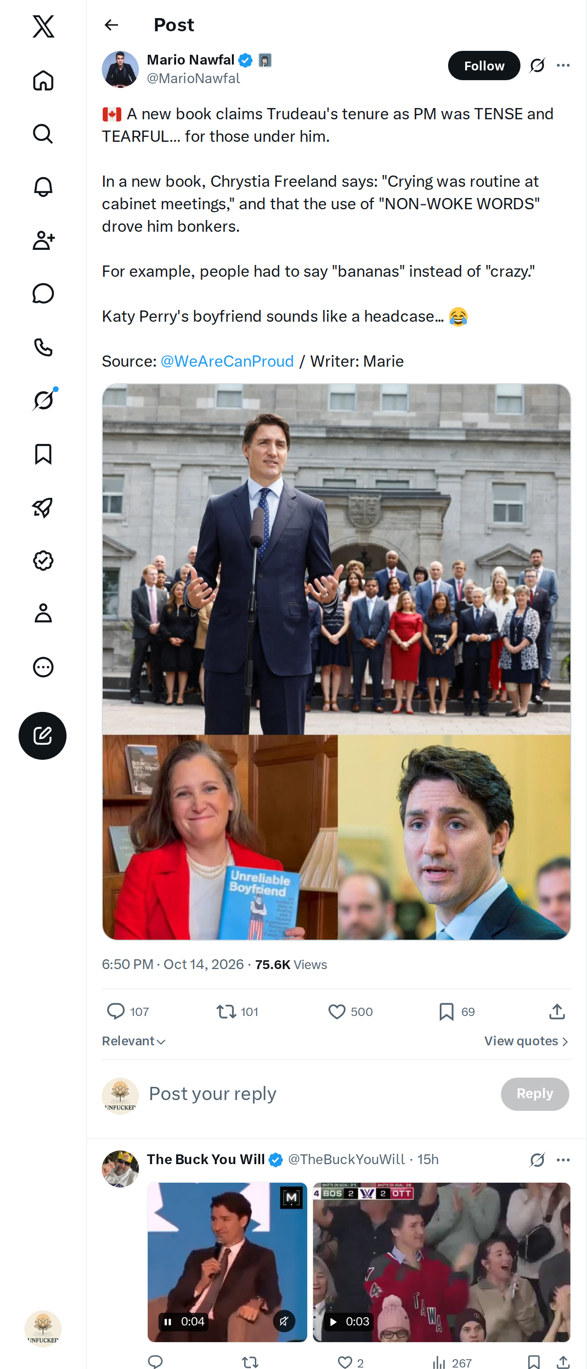 Snapshot 2 of @MarioNawfal's post from 2026-10-14